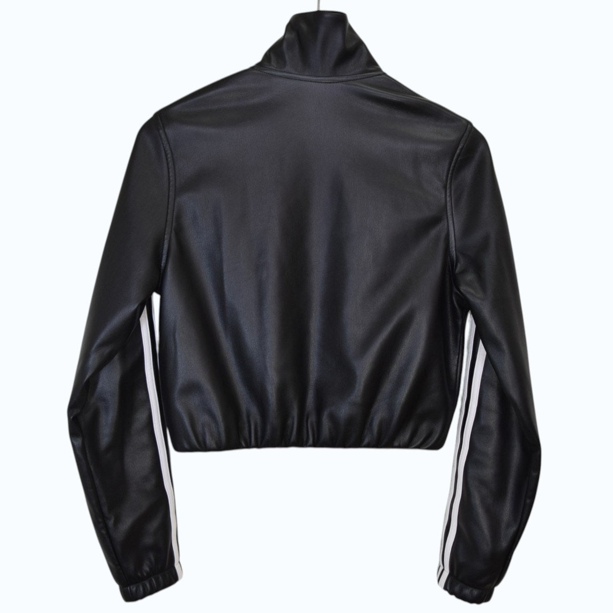 adidas ファイヤーバードフェイクレザートラックジャケット XL フェイクレザー アディカラー スリーストライプス ルーズ ファイヤー