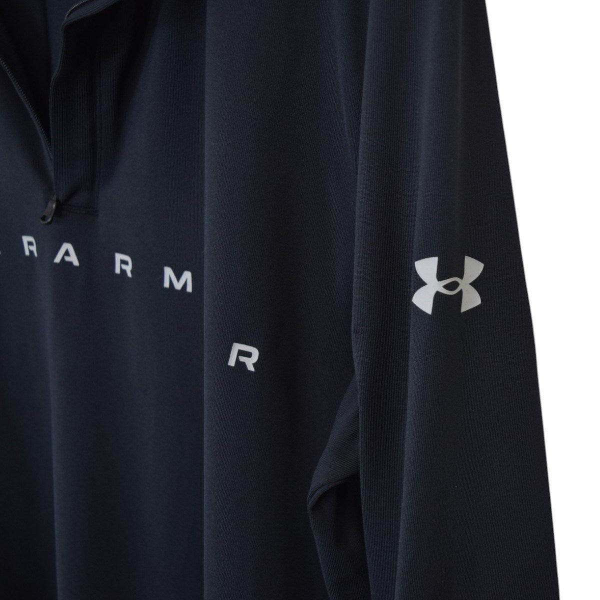 UNDER ARMOUR Playoff 1／4 Zip NVクォータージップ ロングスリーブカットソー 古着・中古-4枚目のアイテム画像