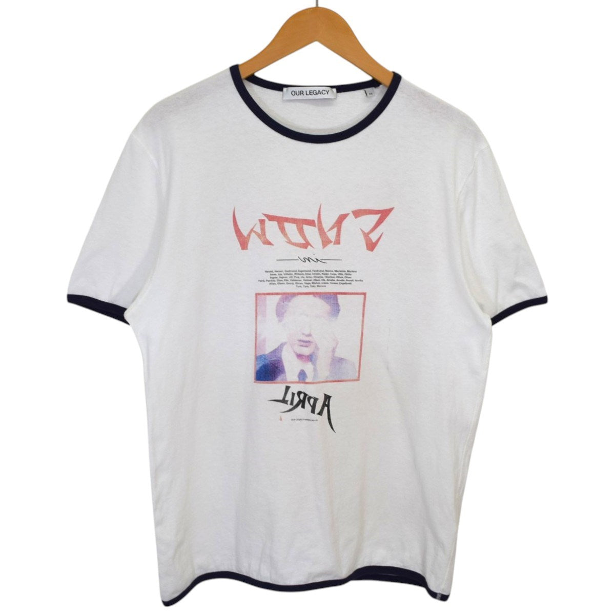 OUR LEGACY TANKER T-SHIRTプリントリンガーリンガーTシャツM2246TSS 古着・中古-1枚目のアイテム画像