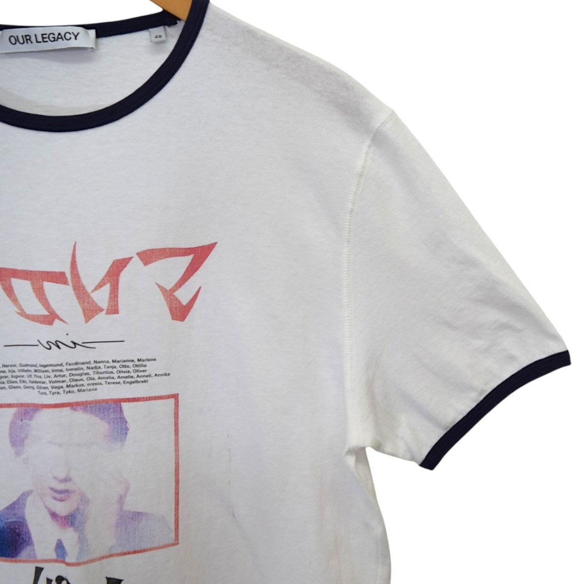 OUR LEGACY TANKER T-SHIRTプリントリンガーリンガーTシャツM2246TSS 古着・中古-4枚目のアイテム画像