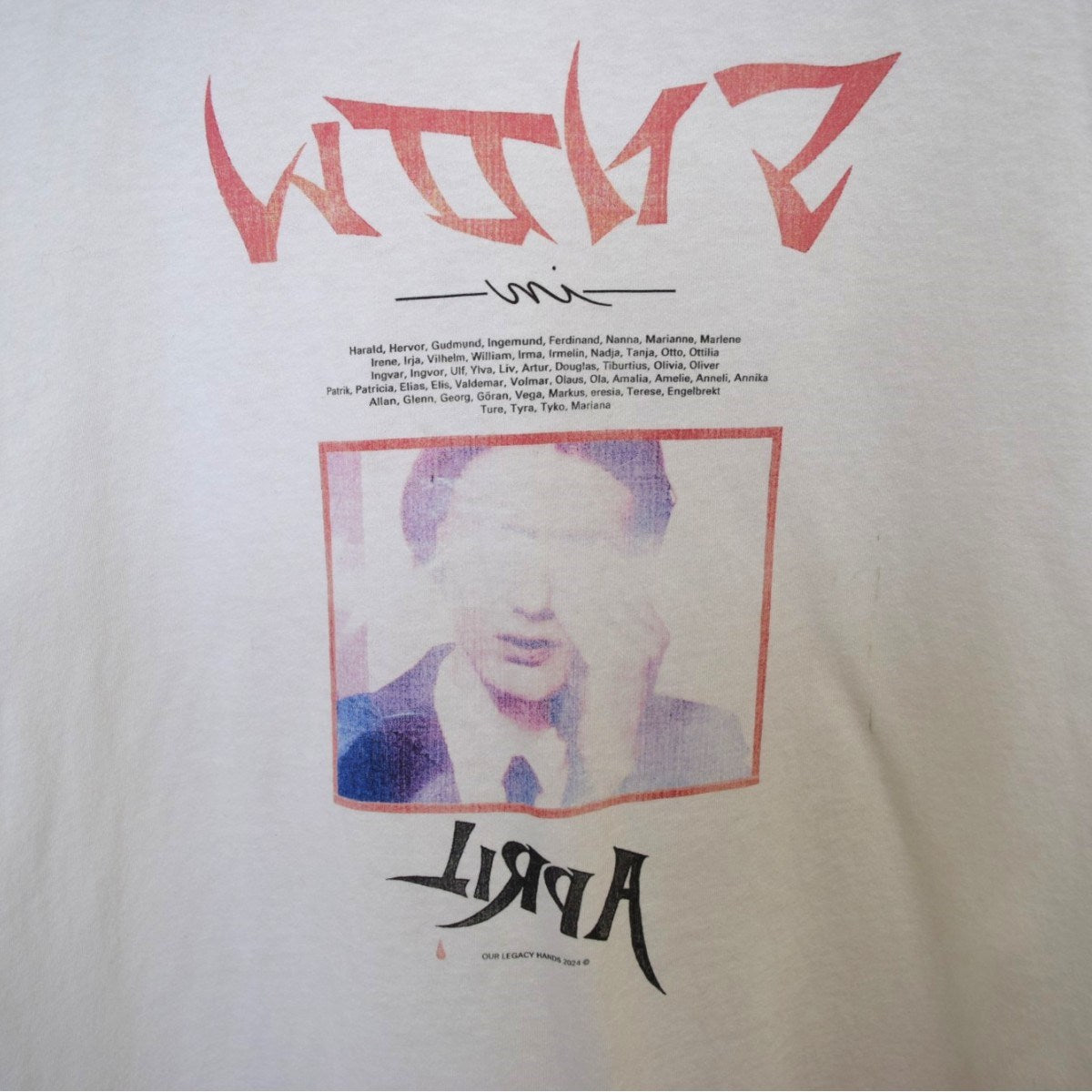 OUR LEGACY TANKER T-SHIRTプリントリンガーリンガーTシャツM2246TSS 古着・中古-5枚目のアイテム画像