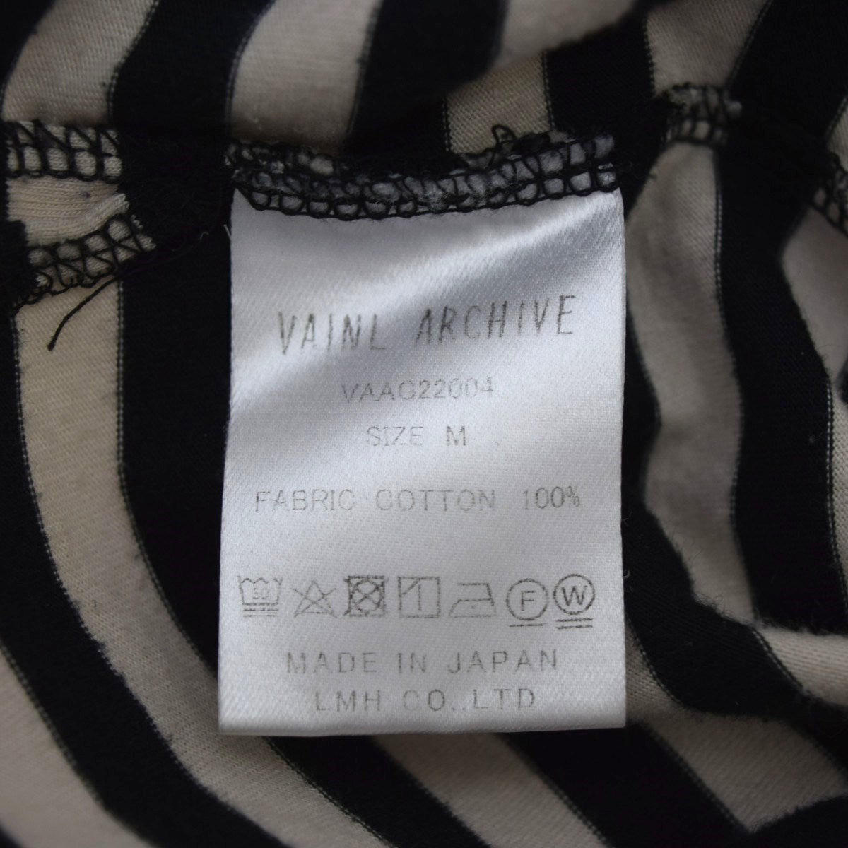 VAINL ARCHIVE(ヴァイナルアーカイブ) バックプリントボーダーロング