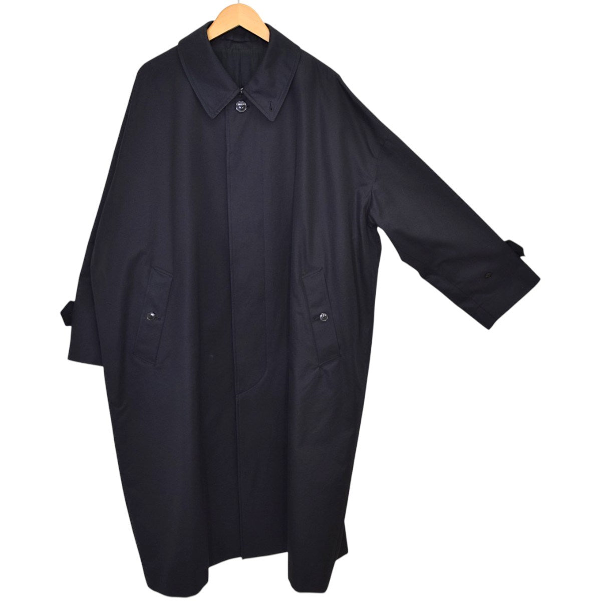 MARKAWARE HUGE SINGLE TRENCH COATステンカラーコート シングルトレンチコートA24A-06C001C 古着・中古-4枚目のアイテム画像