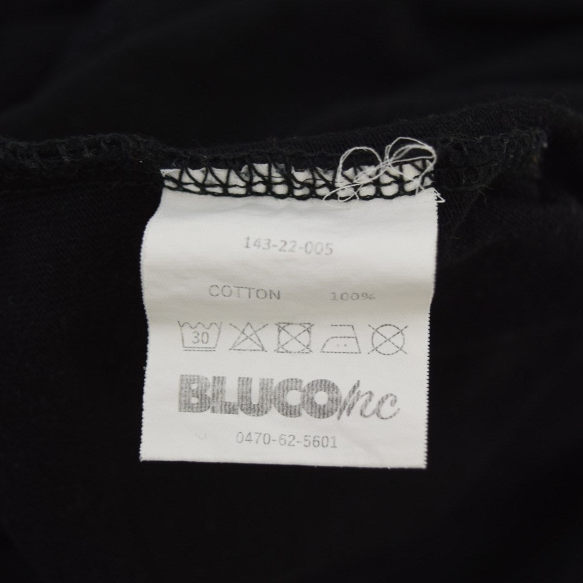 BLUCO WORK GARMENT ロゴ刺繍ポケットTシャツ 古着・中古-6枚目のアイテム画像