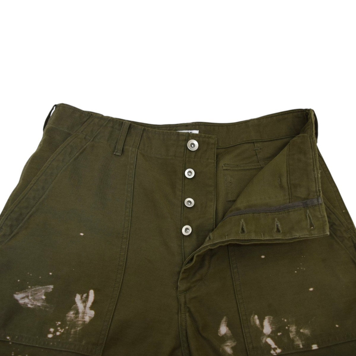 AURALEE WASHED BAGGY SATIN BLEACHED BAKER PANTSバギーブリーチベイカーパンツA25AP01BP 古着・中古-3枚目のアイテム画像