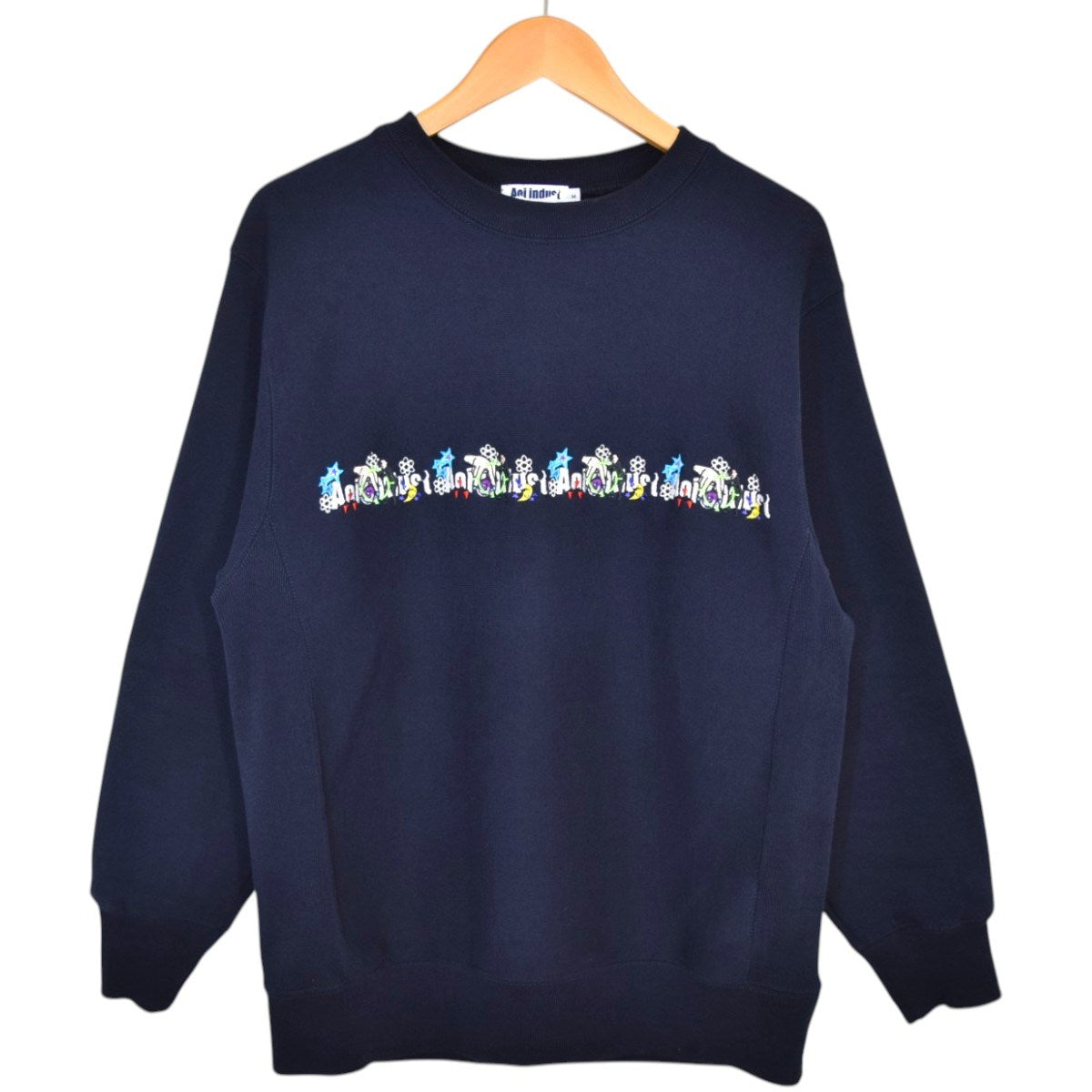 AOI INDUSTRY 葵産業 TARGET CREW NECK刺繍クルーネックスウェット 古着・中古-1枚目のアイテム画像
