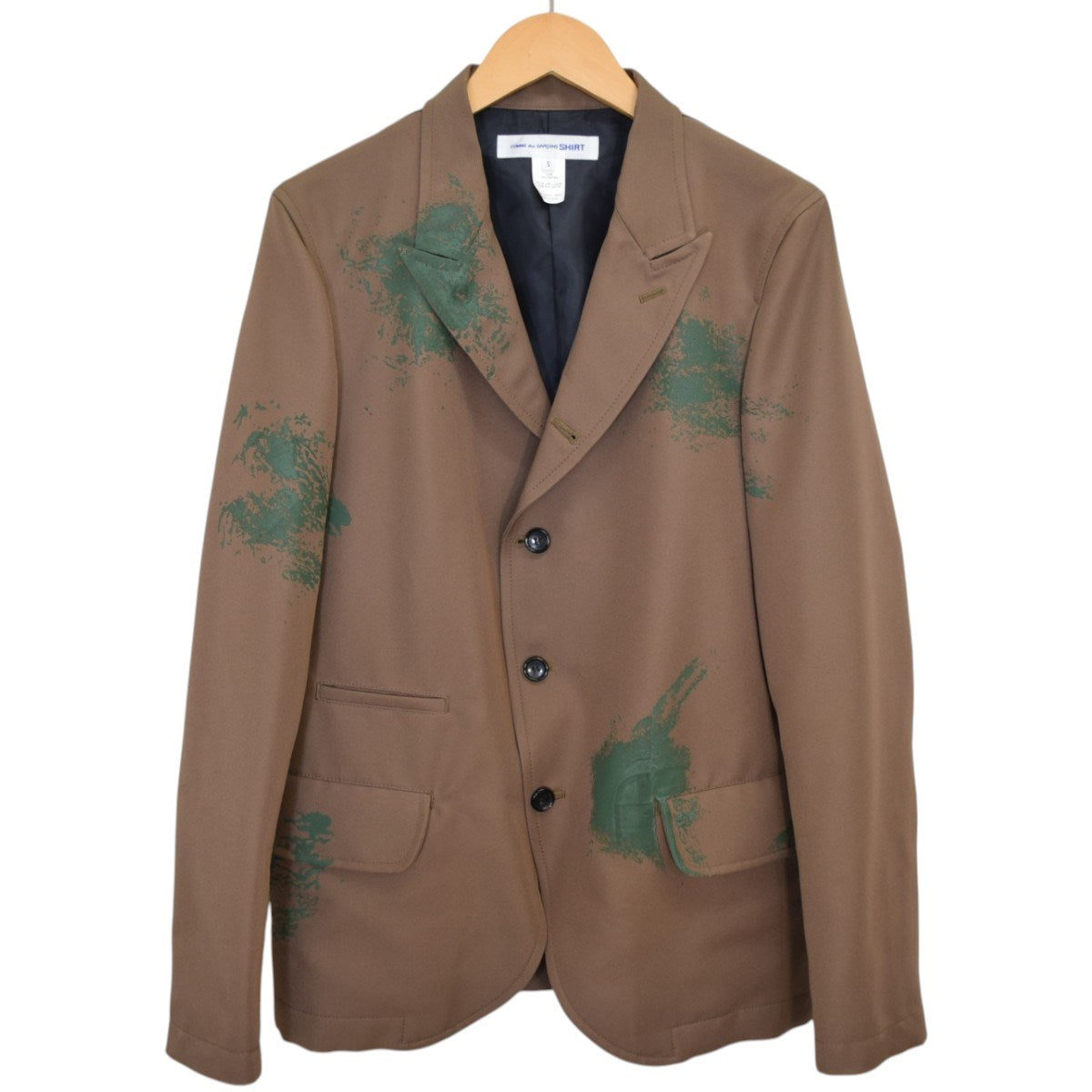 COMME des GARCONS SHIRT Woven Hand Printed Jacketプリント ジャケット 2024SSFM-J502 古着・中古-1枚目のアイテム画像