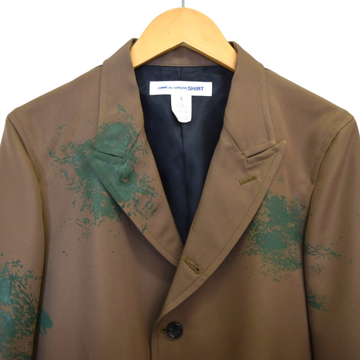 COMME des GARCONS SHIRT Woven Hand Printed Jacketプリント ジャケット 2024SSFM-J502 古着・中古-4枚目のアイテム画像