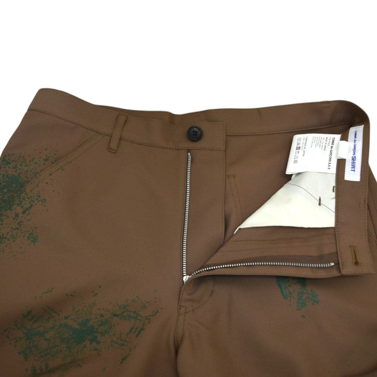 COMME des GARCONS SHIRT Woven Hand Printed Pantsプリント パンツ 2024SSFM-P503 古着・中古-4枚目のアイテム画像