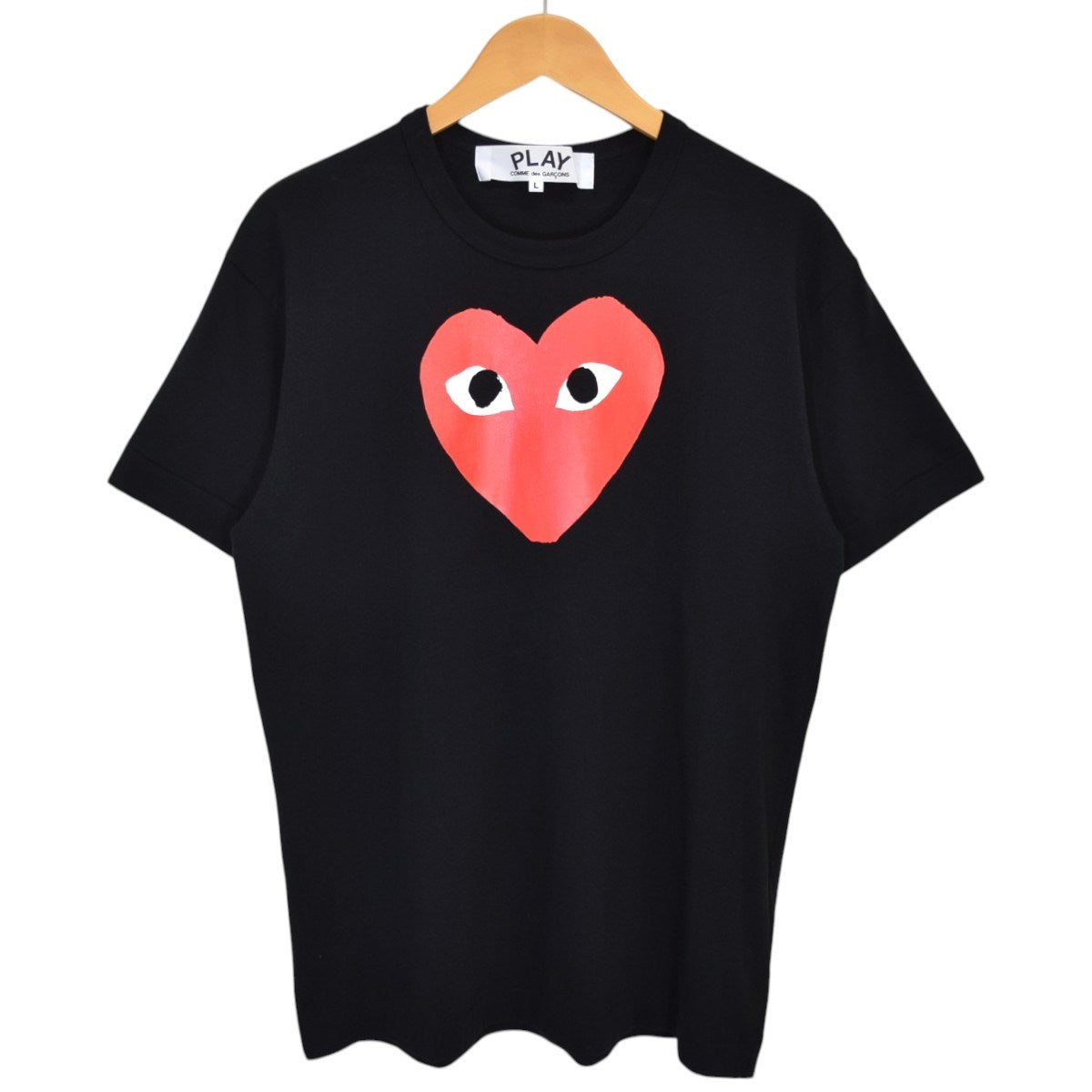 PLAY COMME des GARCONS ハートプリントTシャツ 古着・中古-1枚目のアイテム画像