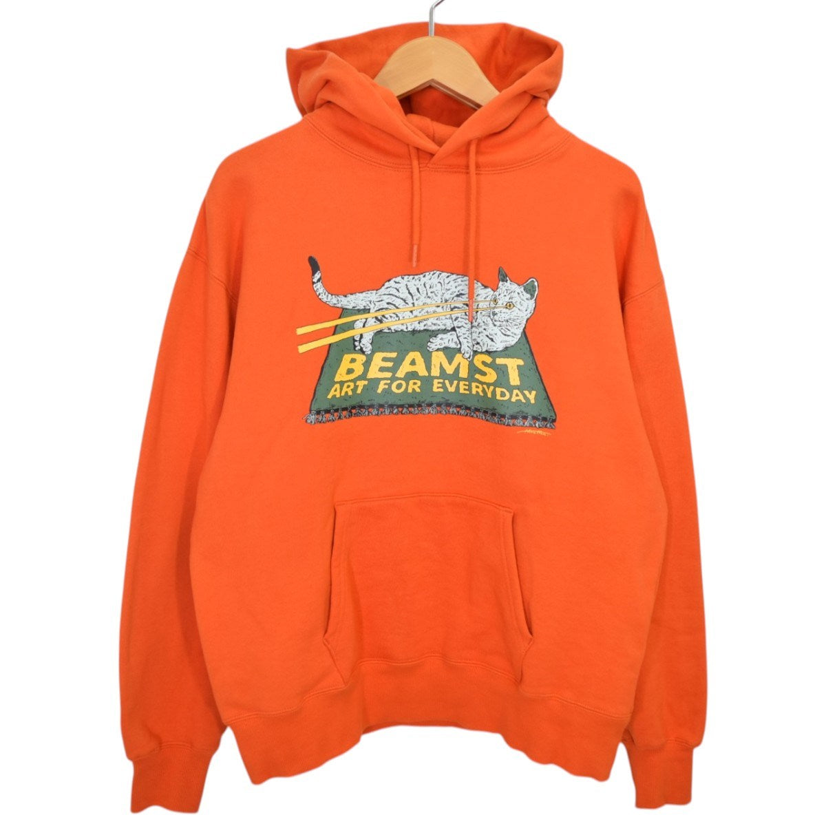 BEAMS T HIROTTON ／ ART FOR EVERYDAY LOGO HOODIEプルオーバーパーカー 古着・中古-1枚目のアイテム画像