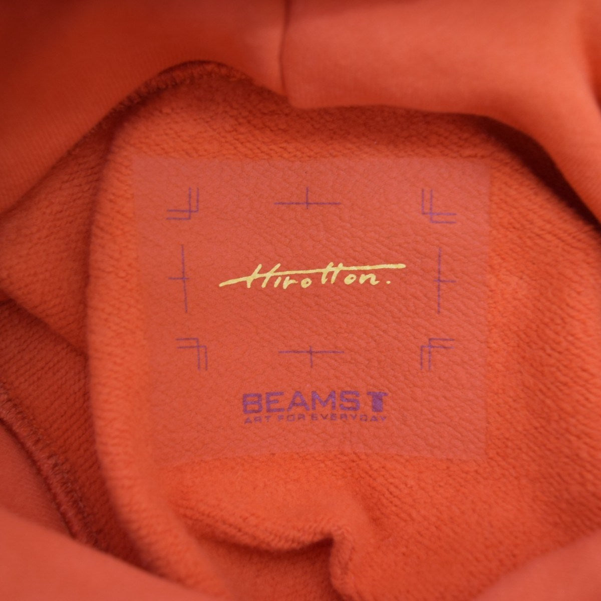 BEAMS T HIROTTON ／ ART FOR EVERYDAY LOGO HOODIEプルオーバーパーカー 古着・中古-5枚目のアイテム画像