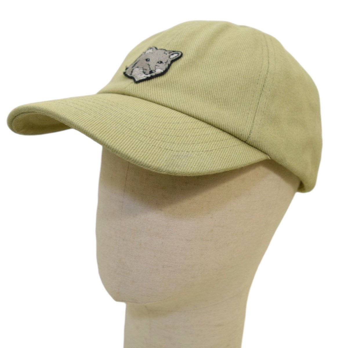 MAISON KITSUNE FOX HEAD CAPフォックスヘッドベースボールキャップMM06104WW0096 古着・中古-1枚目のアイテム画像