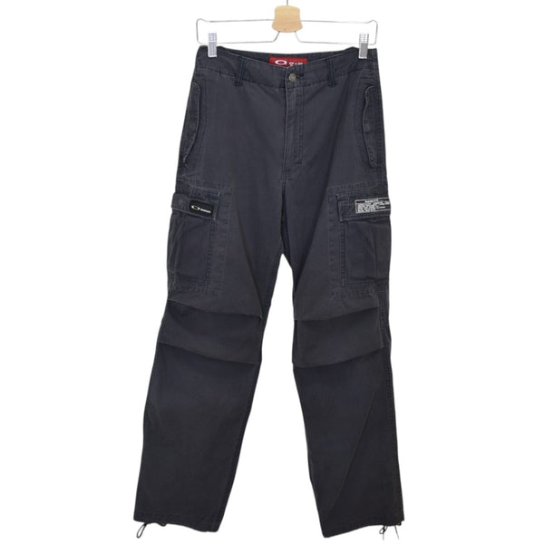 90s 00s oakley オークリー ギミックカーゴパンツ マルチポケット OAKLEY(オークリー) カーゴパンツ 90-00Sヴィンテージ ブラック サイズ