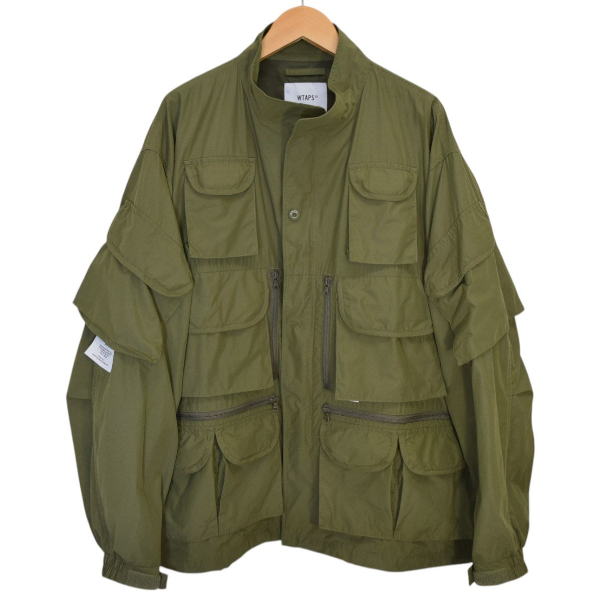WTAPS MODULAR JACKET／NYCO．TUSSAHナイロンコットンミリタリージャケット202BRDT-JKM01 古着・中古-1枚目のアイテム画像
