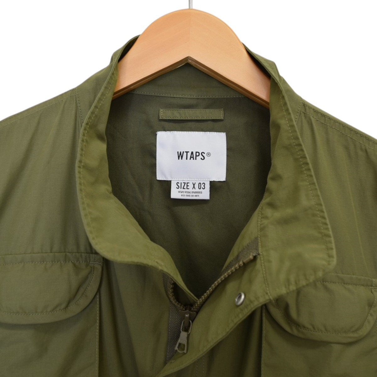 WTAPS MODULAR JACKET／NYCO．TUSSAHナイロンコットンミリタリージャケット202BRDT-JKM01 古着・中古-4枚目のアイテム画像