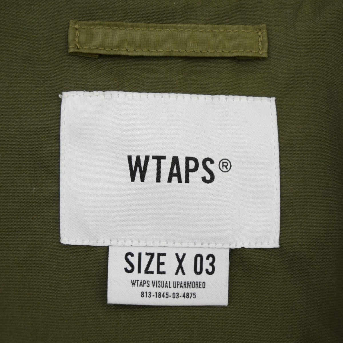 WTAPS MODULAR JACKET／NYCO．TUSSAHナイロンコットンミリタリージャケット202BRDT-JKM01 古着・中古-8枚目のアイテム画像