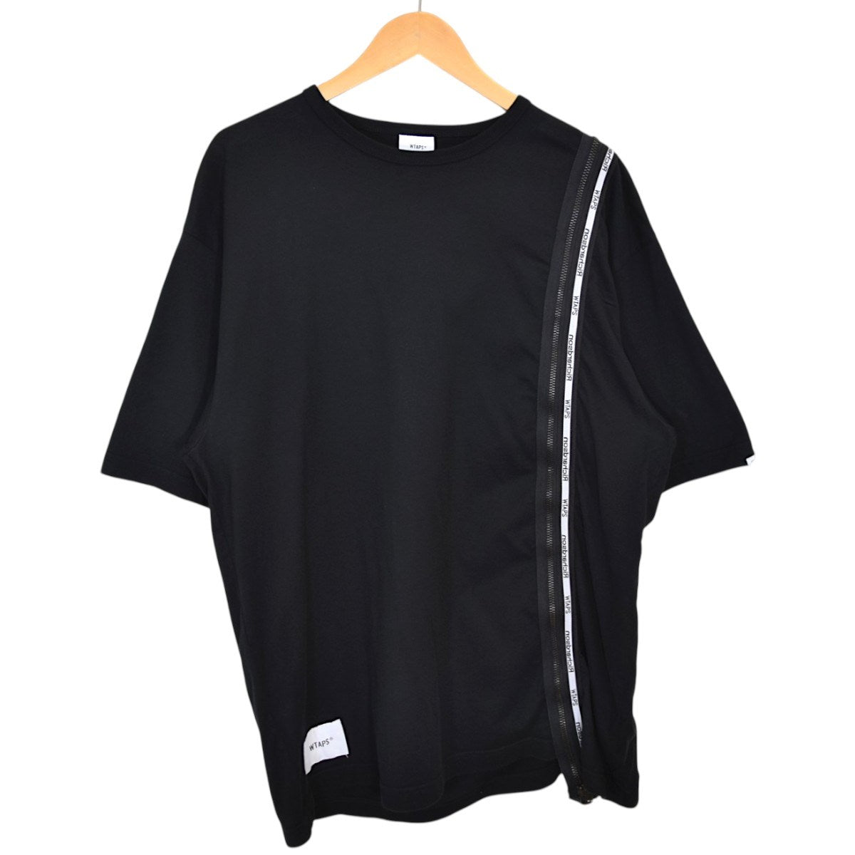WTAPS×Richardson BIZZ SS／COTTON．RICHARDSONジップデザインTシャツ202ATRID-CSM01S 古着・中古-1枚目のアイテム画像
