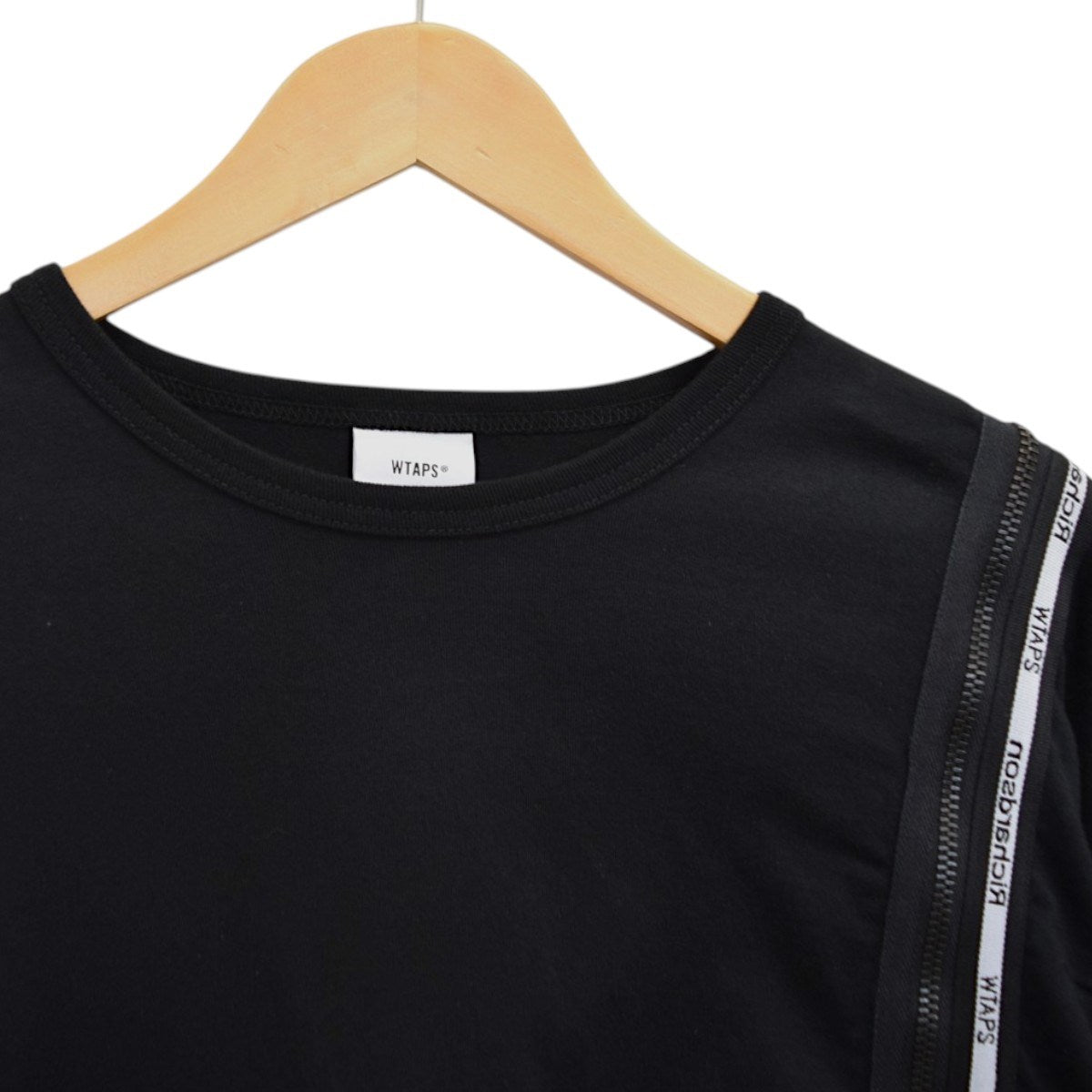 WTAPS×Richardson BIZZ SS／COTTON．RICHARDSONジップデザインTシャツ202ATRID-CSM01S 古着・中古-3枚目のアイテム画像