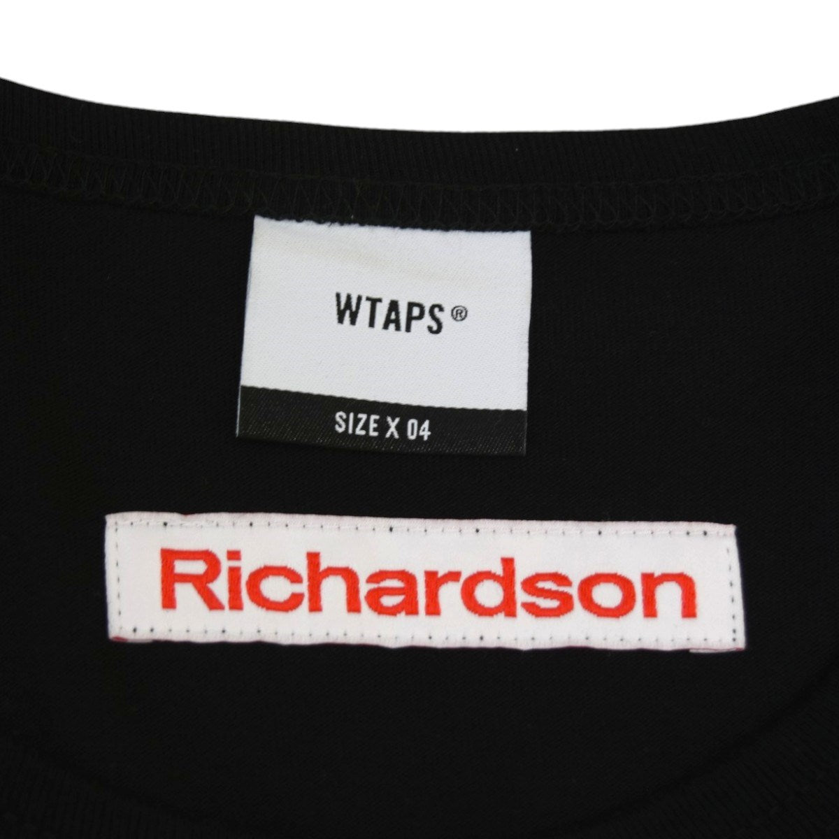 WTAPS×Richardson BIZZ SS／COTTON．RICHARDSONジップデザインTシャツ202ATRID-CSM01S 古着・中古-6枚目のアイテム画像