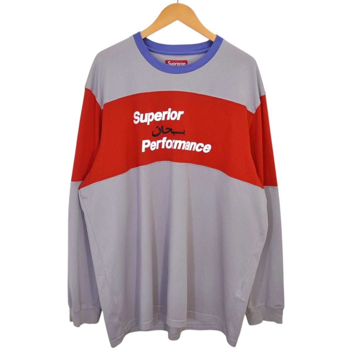 Supreme Arabic Mesh L／S Topメッシュロングスリーブカットソー 古着・中古-1枚目のアイテム画像