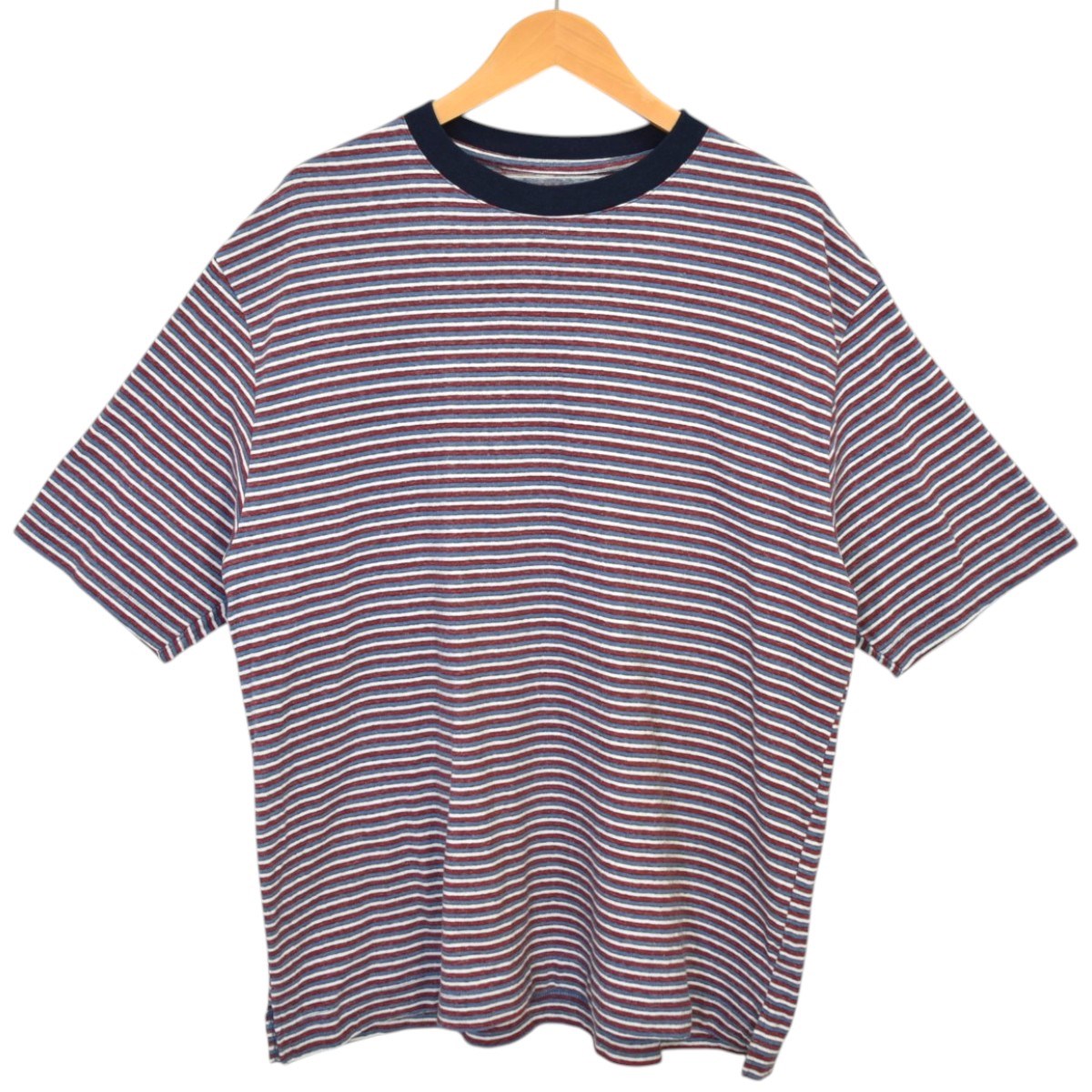 MANUAL ALPHABET Multi Border SS TeeボーダーTシャツ 古着・中古-1枚目のアイテム画像