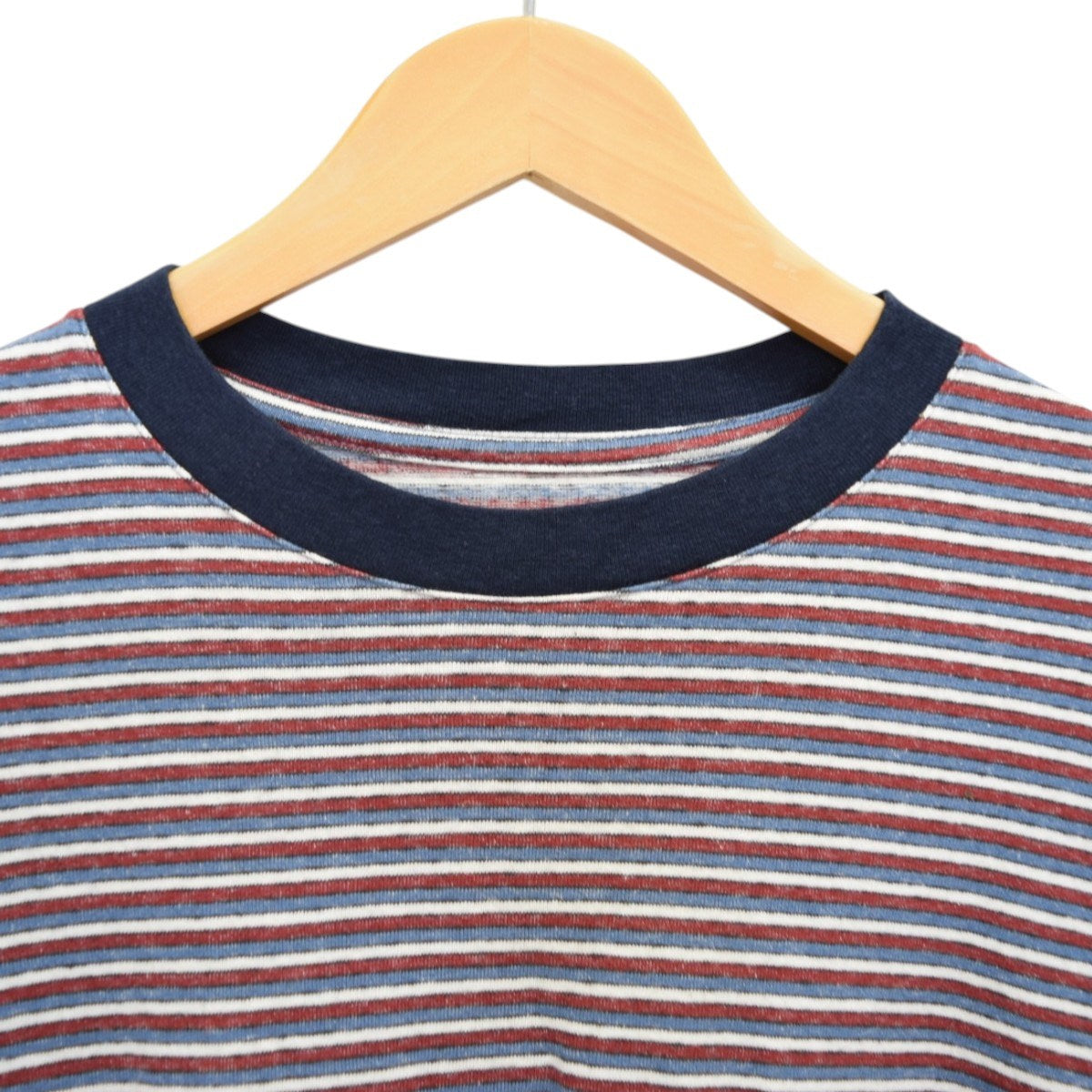 MANUAL ALPHABET Multi Border SS TeeボーダーTシャツ 古着・中古-3枚目のアイテム画像