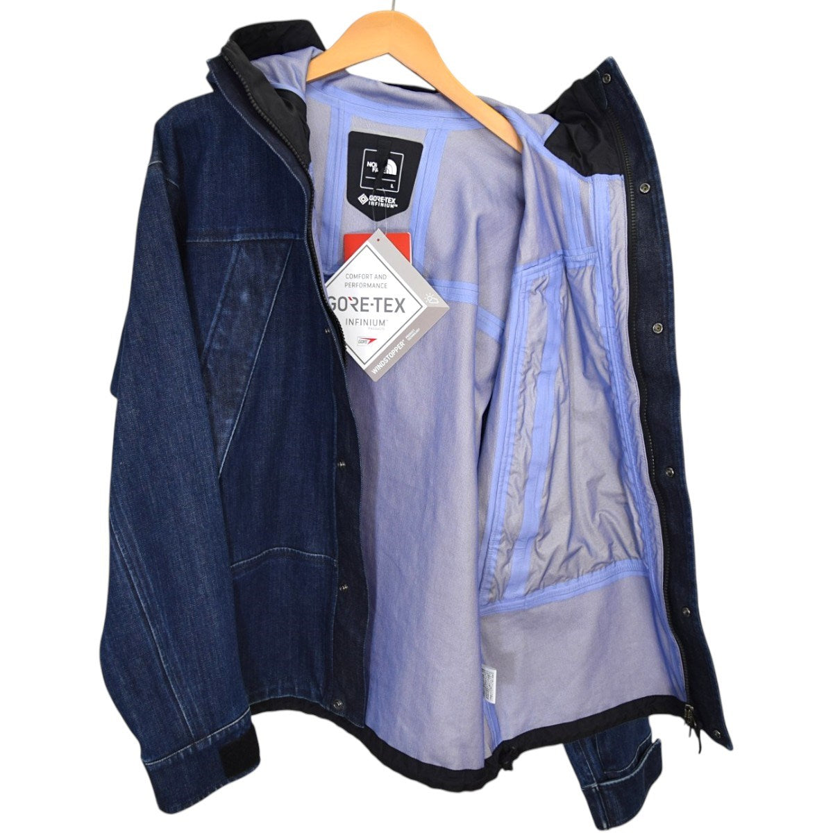 THE NORTH FACE GTX Denim Mountain Jacketゴアテックス デニムマウンテンパーカー 直営店限定NP61931R 古着・中古-3枚目のアイテム画像