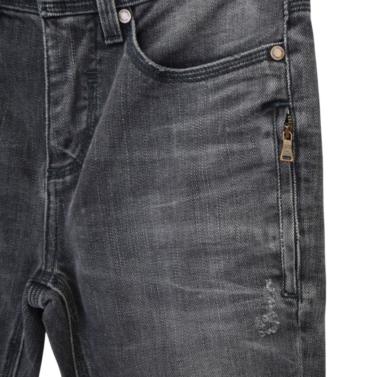 NEIL BARRETT SUPER SKINNY FITダメージ加工スキニーデニムパンツPBDE102 T6803 古着・中古-4枚目のアイテム画像