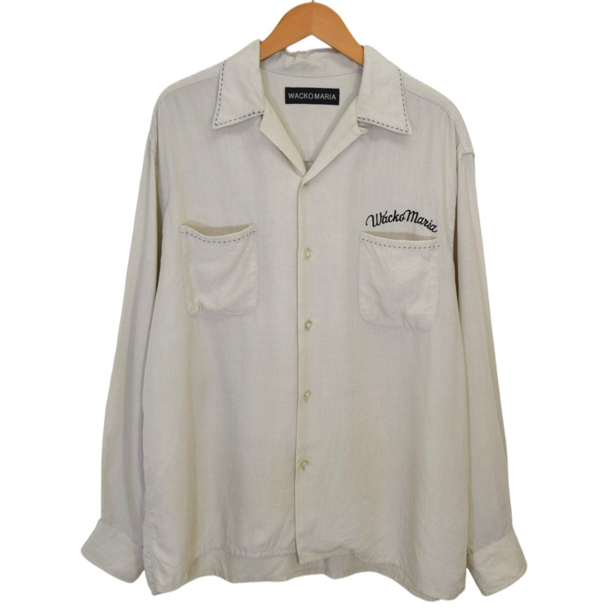 WACKO MARIA 50’S SHIRT L／Sオープンカラーシャツ 古着・中古-1枚目のアイテム画像