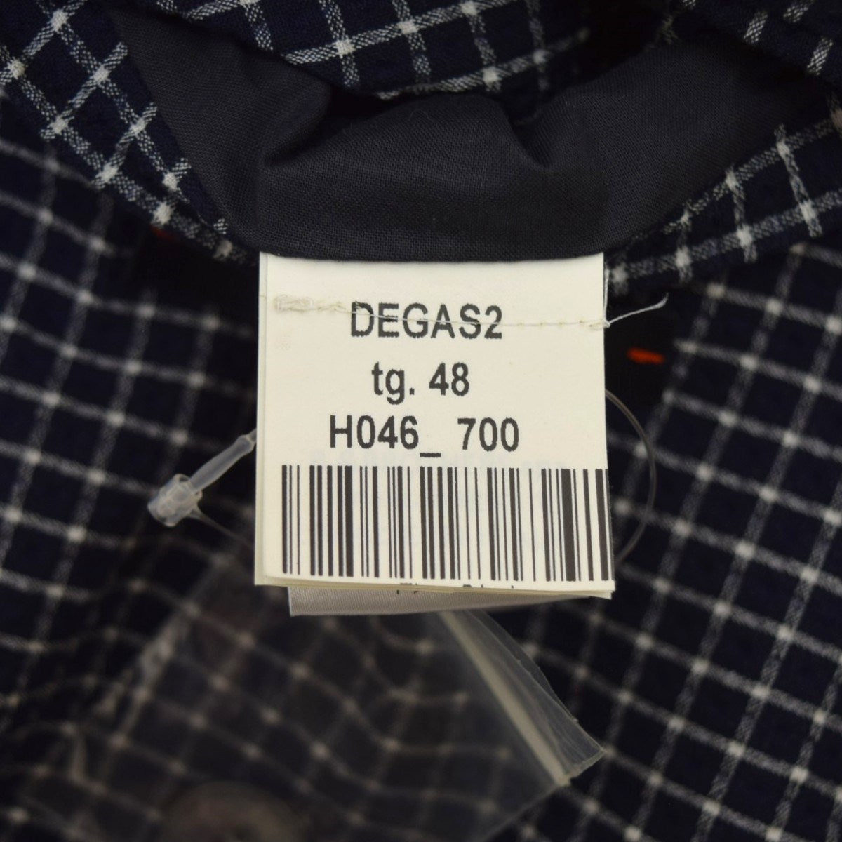 THE GIGI DEGAS2シアサッカーチェック3Bジャケット 古着・中古-8枚目のアイテム画像