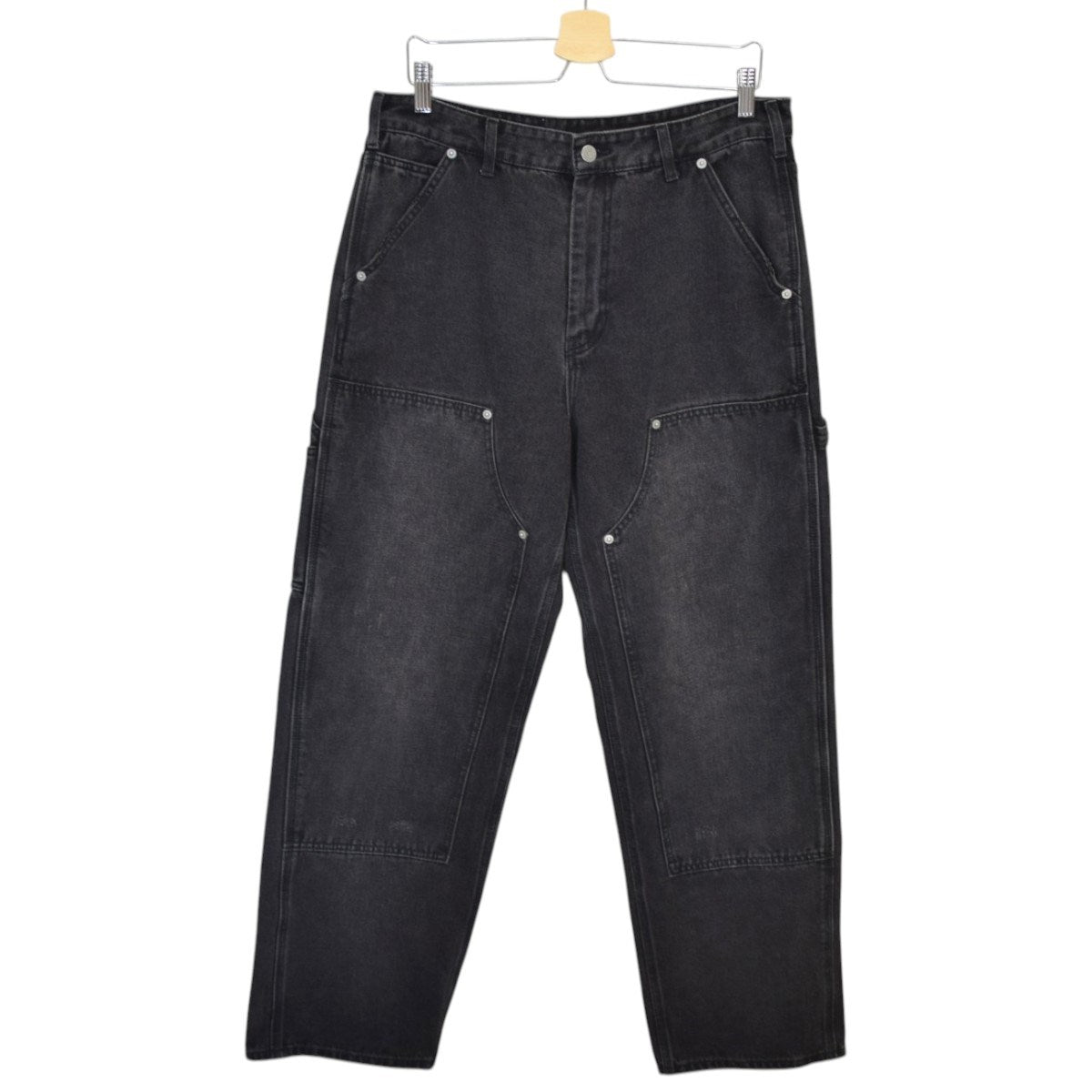 Denim Carpenter Pantダメージ加工ダブルニーデニムペインターパンツ