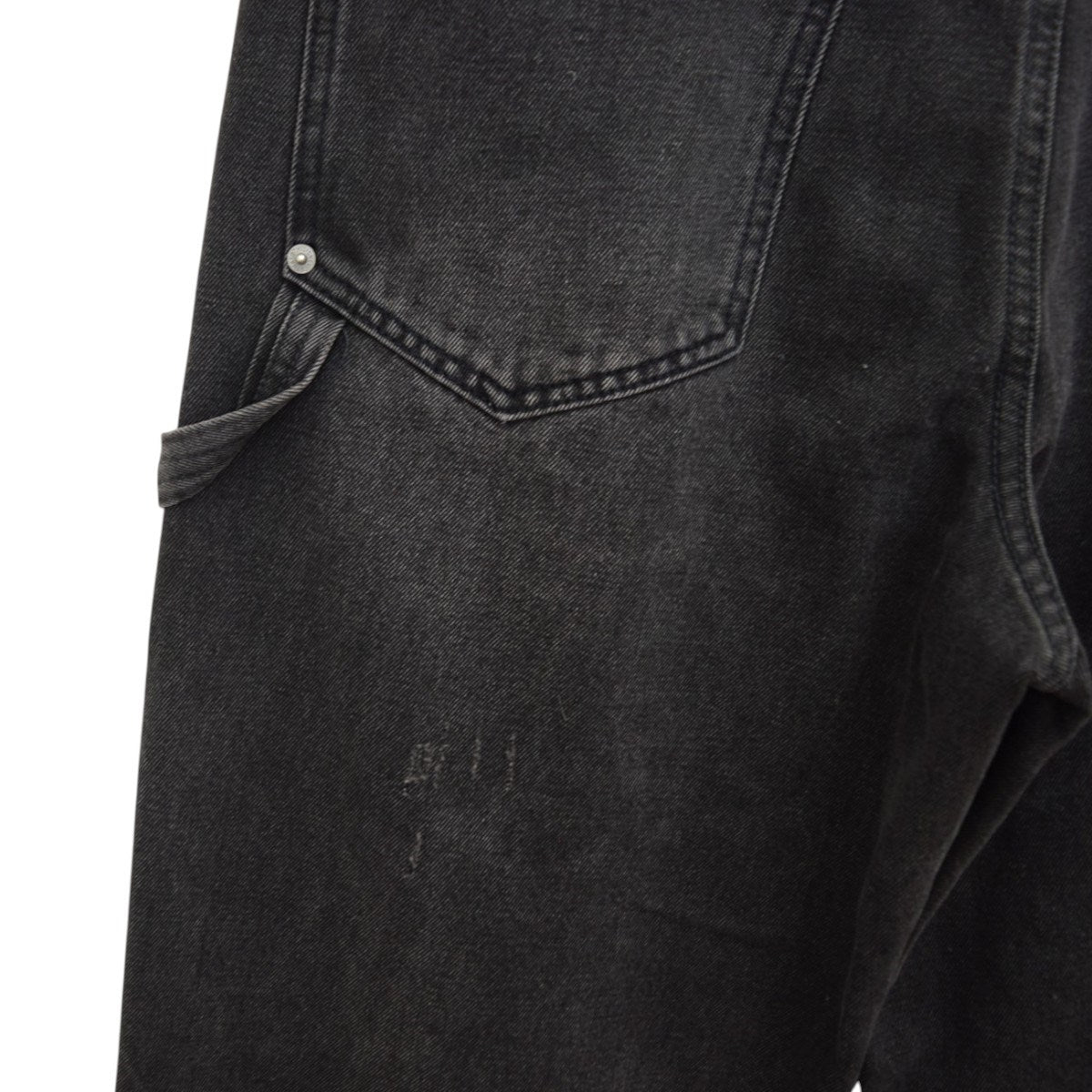 Denim Carpenter Pantダメージ加工ダブルニーデニムペインターパンツ