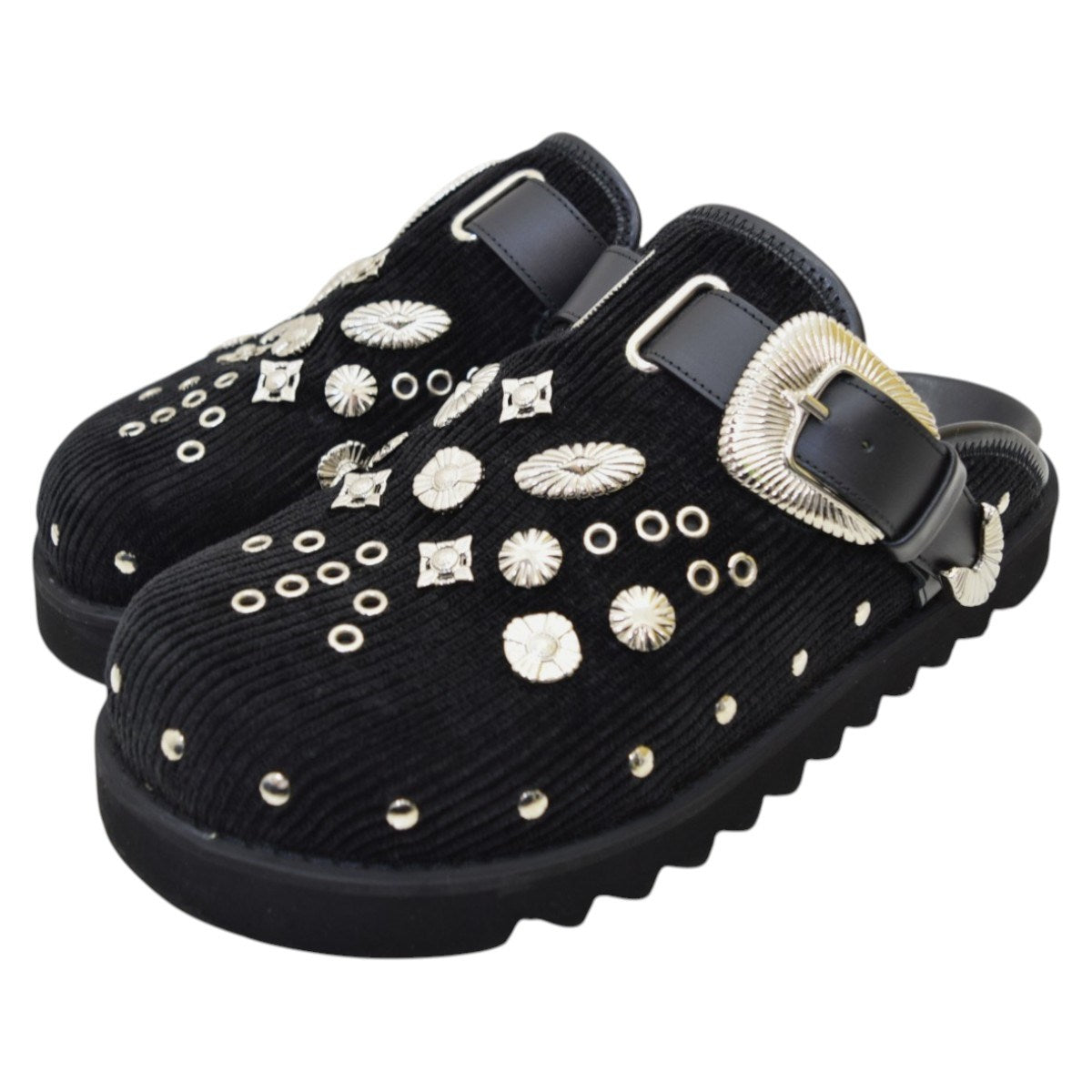 EYELET METAL SABOT SLIP-ON LOAFERアイレットメタル サボ