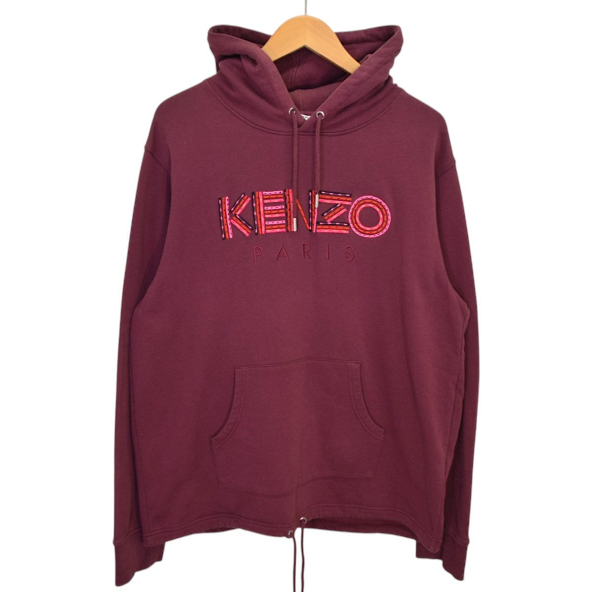 KENZO ロゴプルオーバーパーカーF965SW3614ME 古着・中古-1枚目のアイテム画像