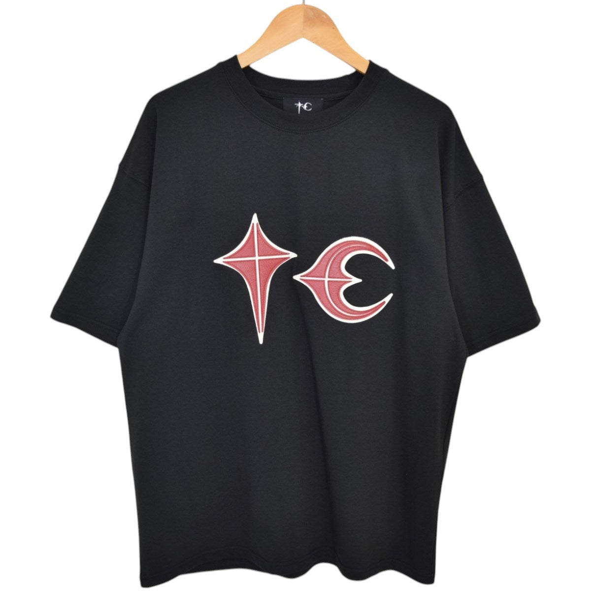 Rock T-Shirtカウレザーロゴ TシャツTC24TS0302
