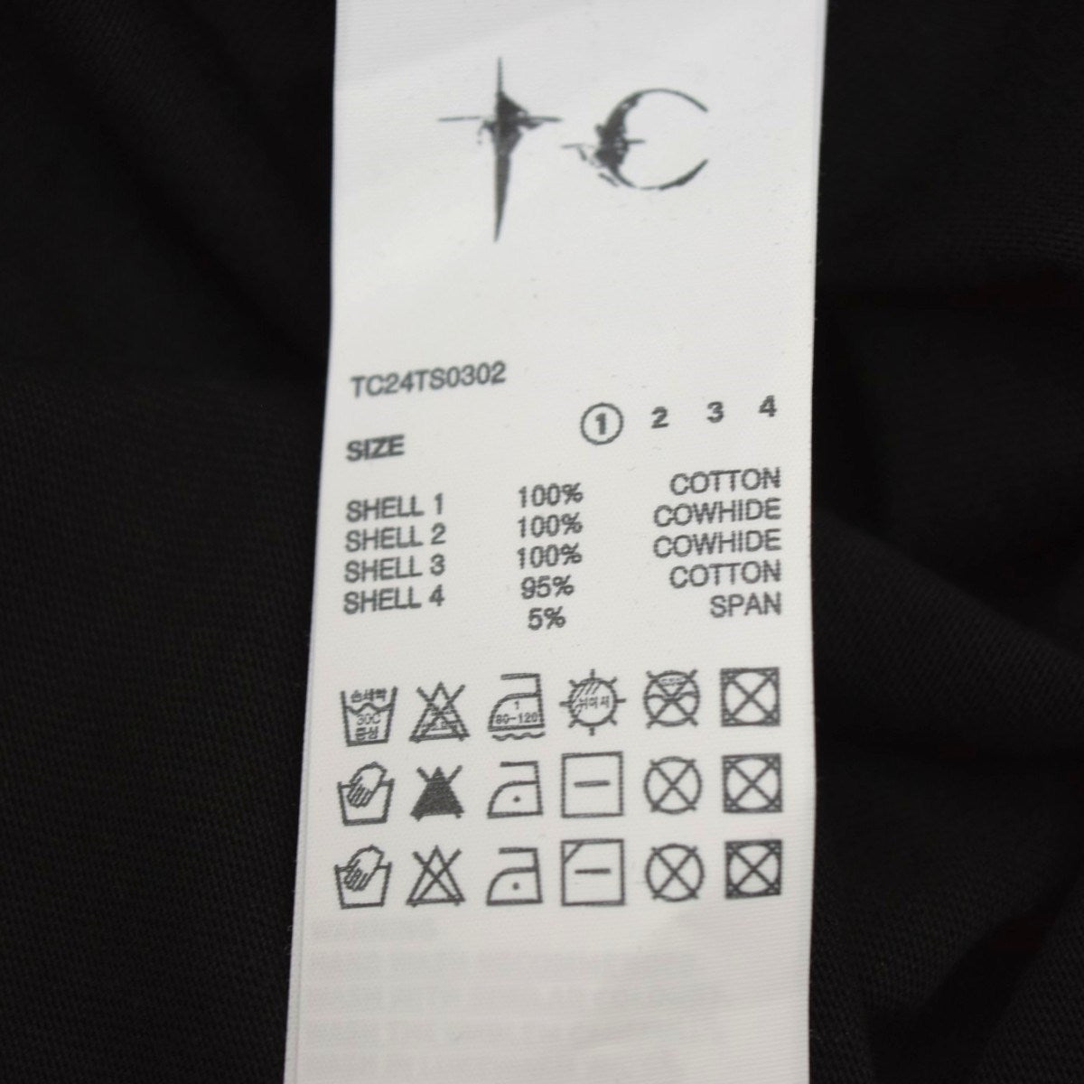 Rock T-Shirtカウレザーロゴ TシャツTC24TS0302