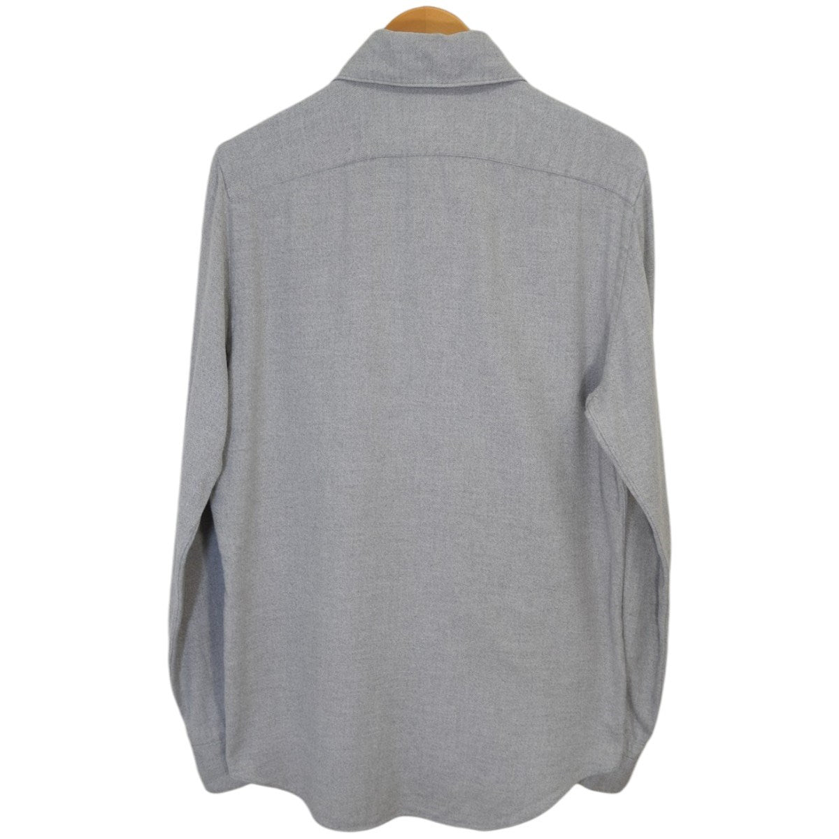 Finamore×BARNEYS NEWYORK ホリゾンタルカラーソフトフランネルシャツ 古着・中古-2枚目のアイテム画像
