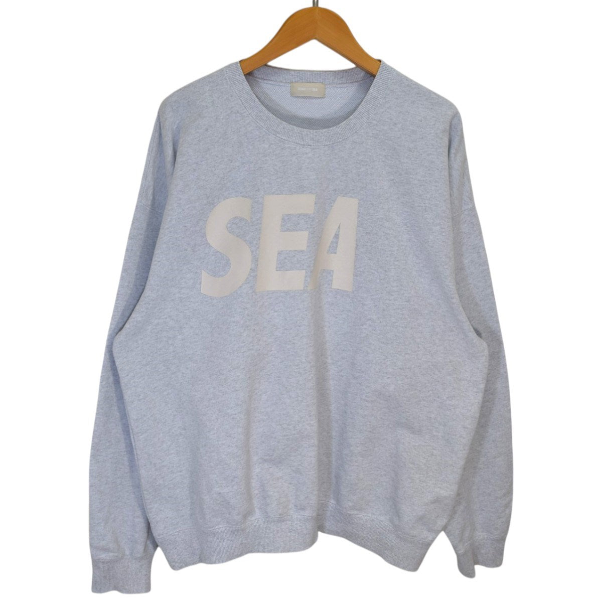 WIND AND SEA SEA CREW NECK BLACKクルーネックスウェットWDS-O-OSS-26-Q1-CS-01 古着・中古-1枚目のアイテム画像