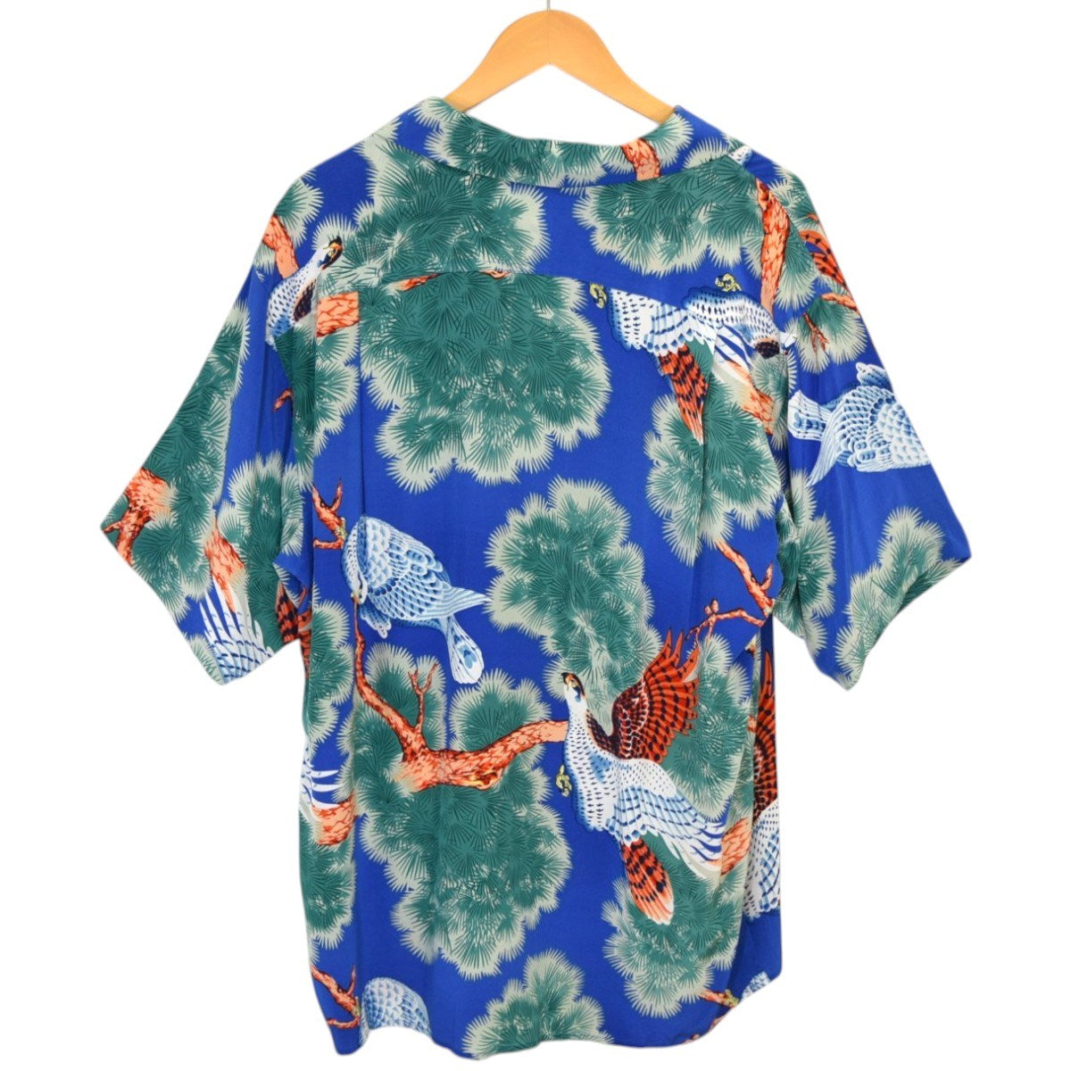 AVANTI 鷹松モチーフシルクアロハシャツ 90Sヴィンテージ 古着・中古-2枚目のアイテム画像