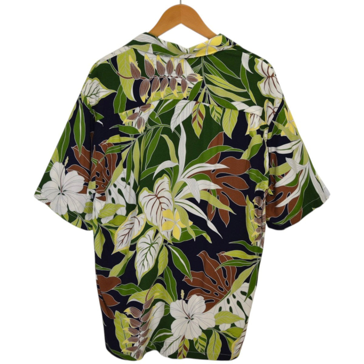 TWO PALMS トロピカルフローラルレーヨンアロハシャツ MADE IN HAWAII 古着・中古-2枚目のアイテム画像