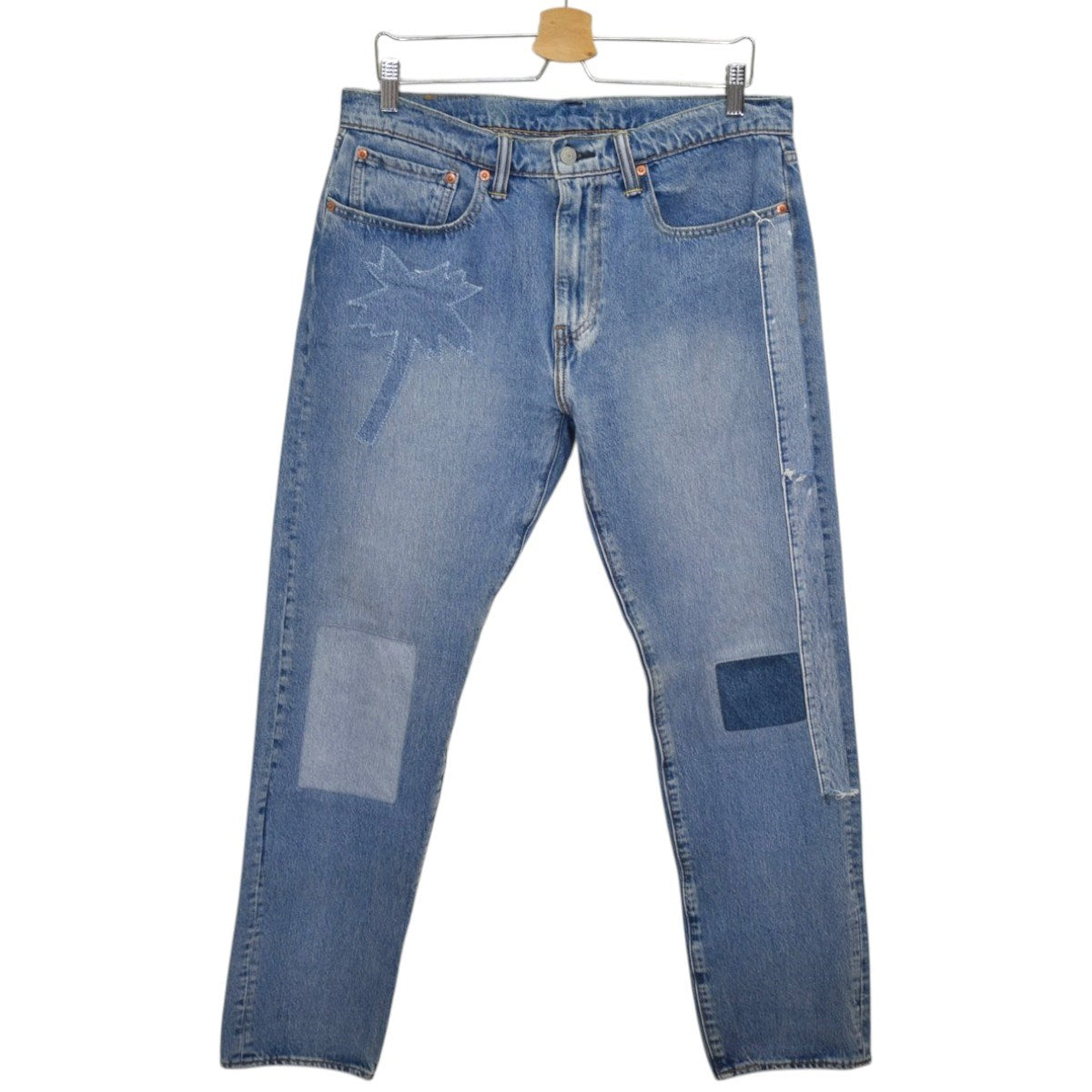 502 パッチワークデニムパンツ29507-0156