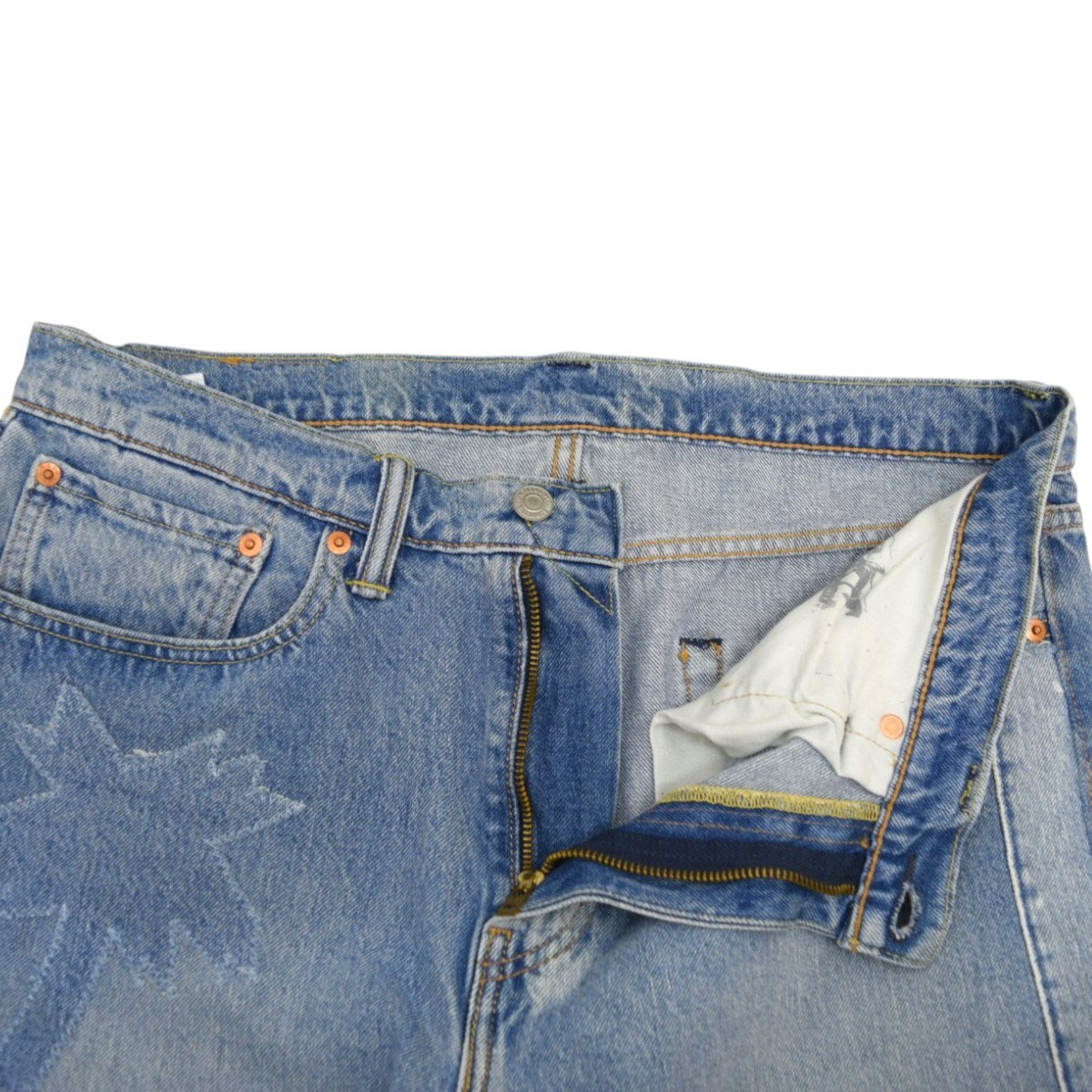 502 パッチワークデニムパンツ29507-0156