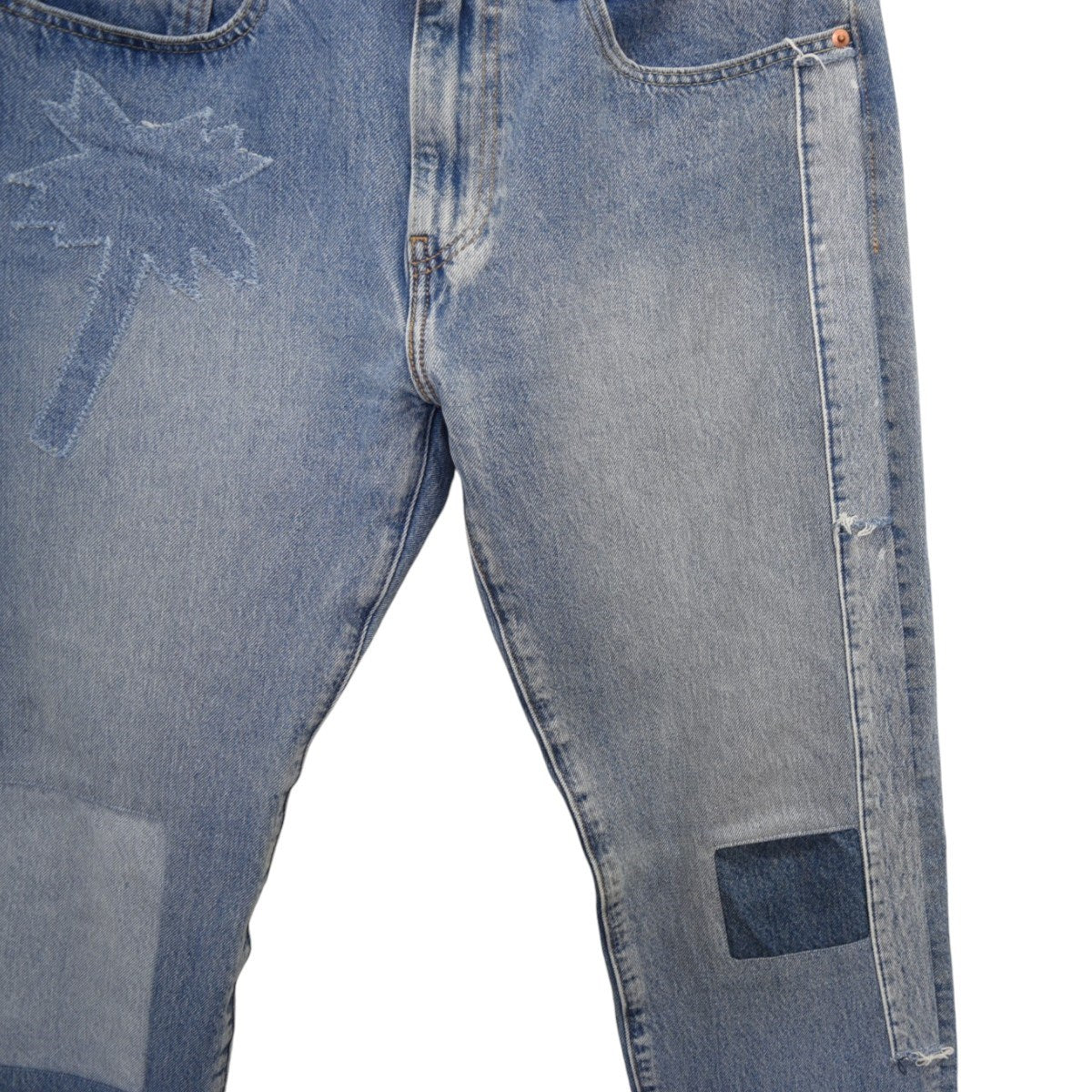 502 パッチワークデニムパンツ29507-0156