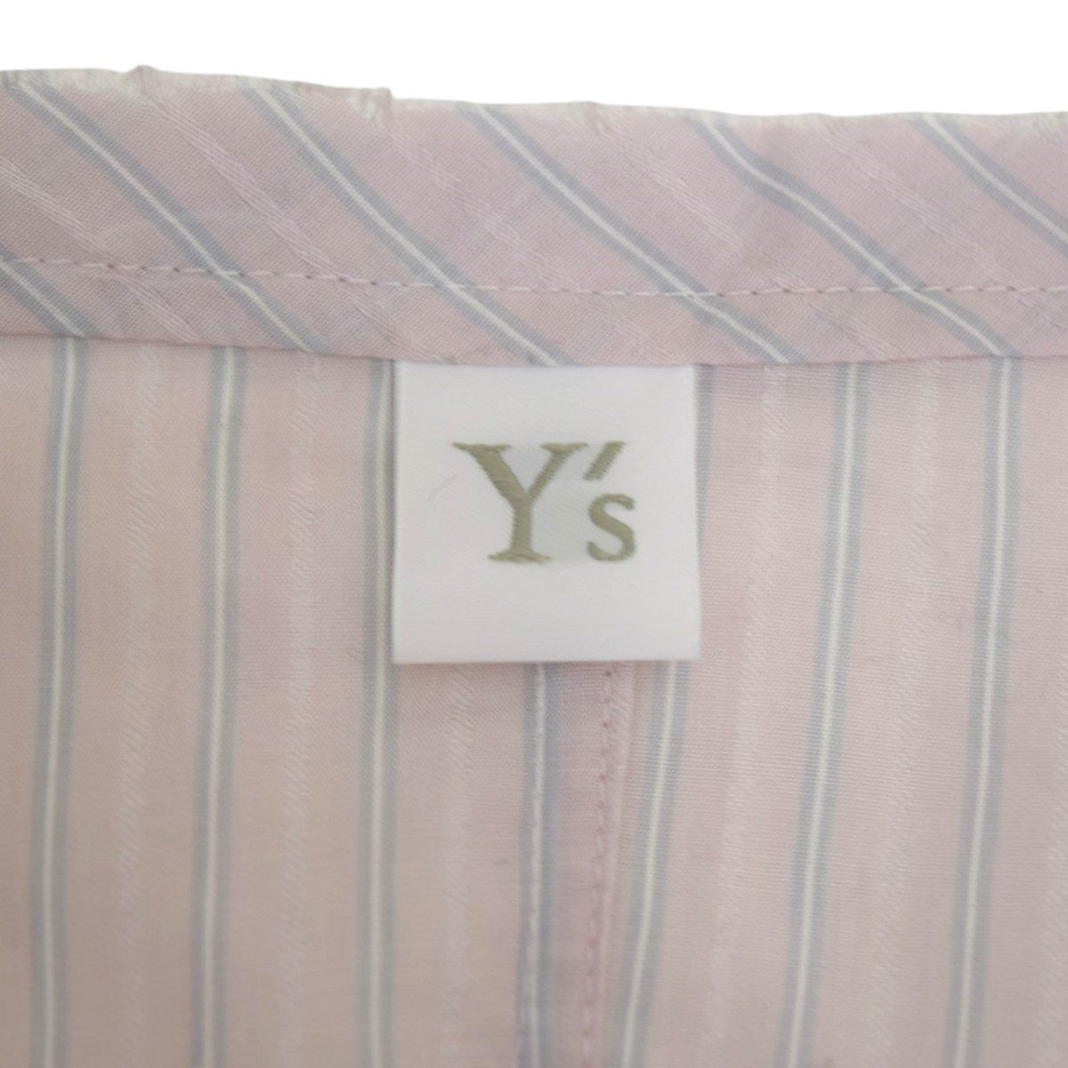 CELLULOSE STRIPE COLLARLESS A-LINE DRESSストライプ シャツワンピース 2025SSYQ-D06-228