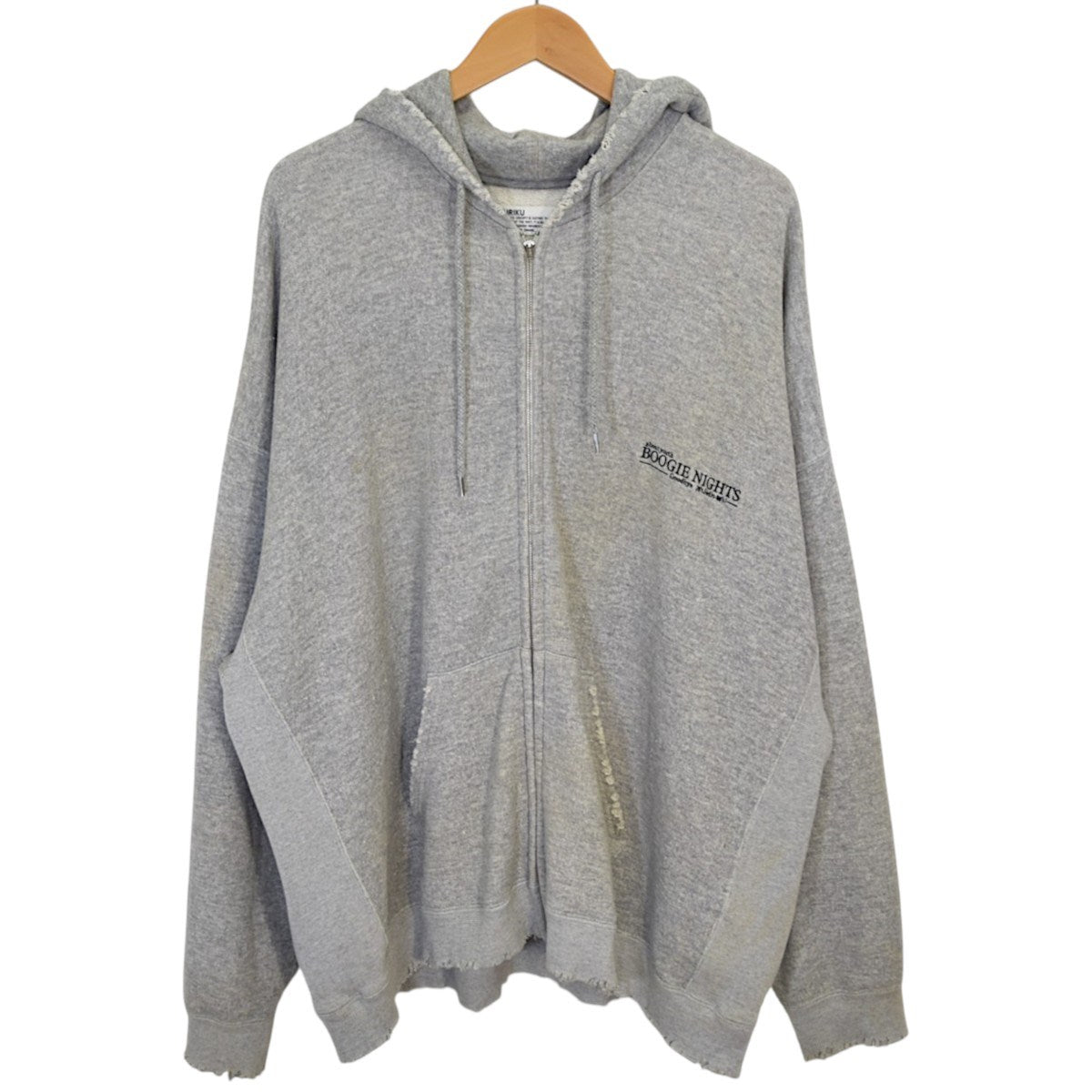 Ponyboy Zip Hoodieダメージ加工ジップパーカー21AW C-1