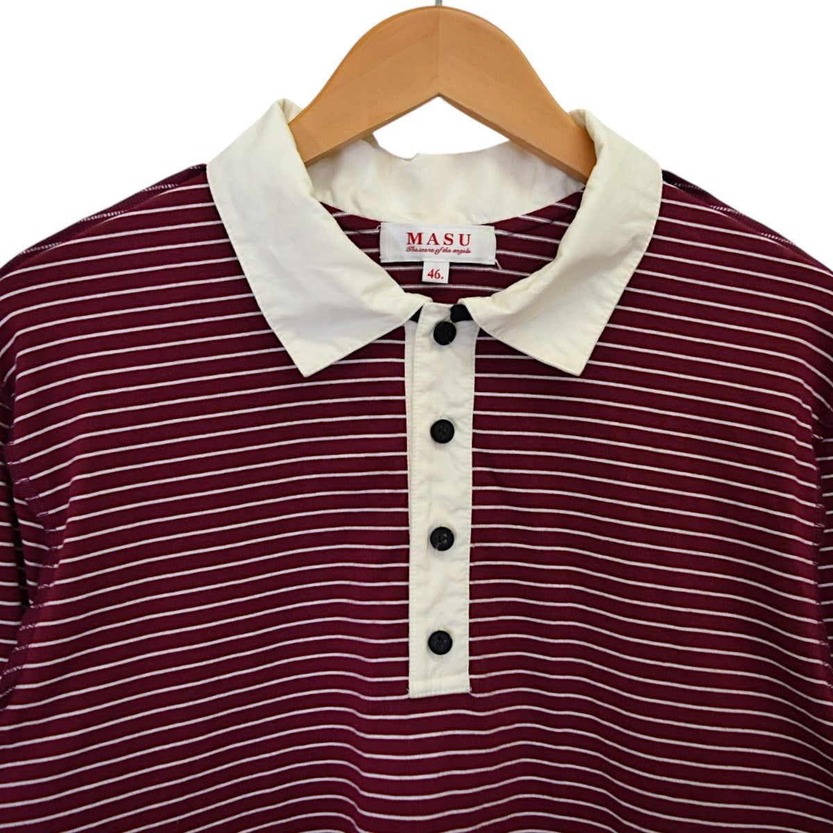 OPPOSITE STRIPE PULLOVER SHIRTロングスリーブポロシャツ  2026SSM26U6CS009