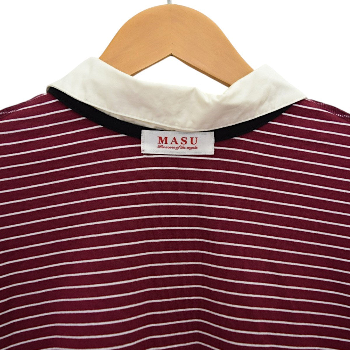 OPPOSITE STRIPE PULLOVER SHIRTロングスリーブポロシャツ  2026SSM26U6CS009