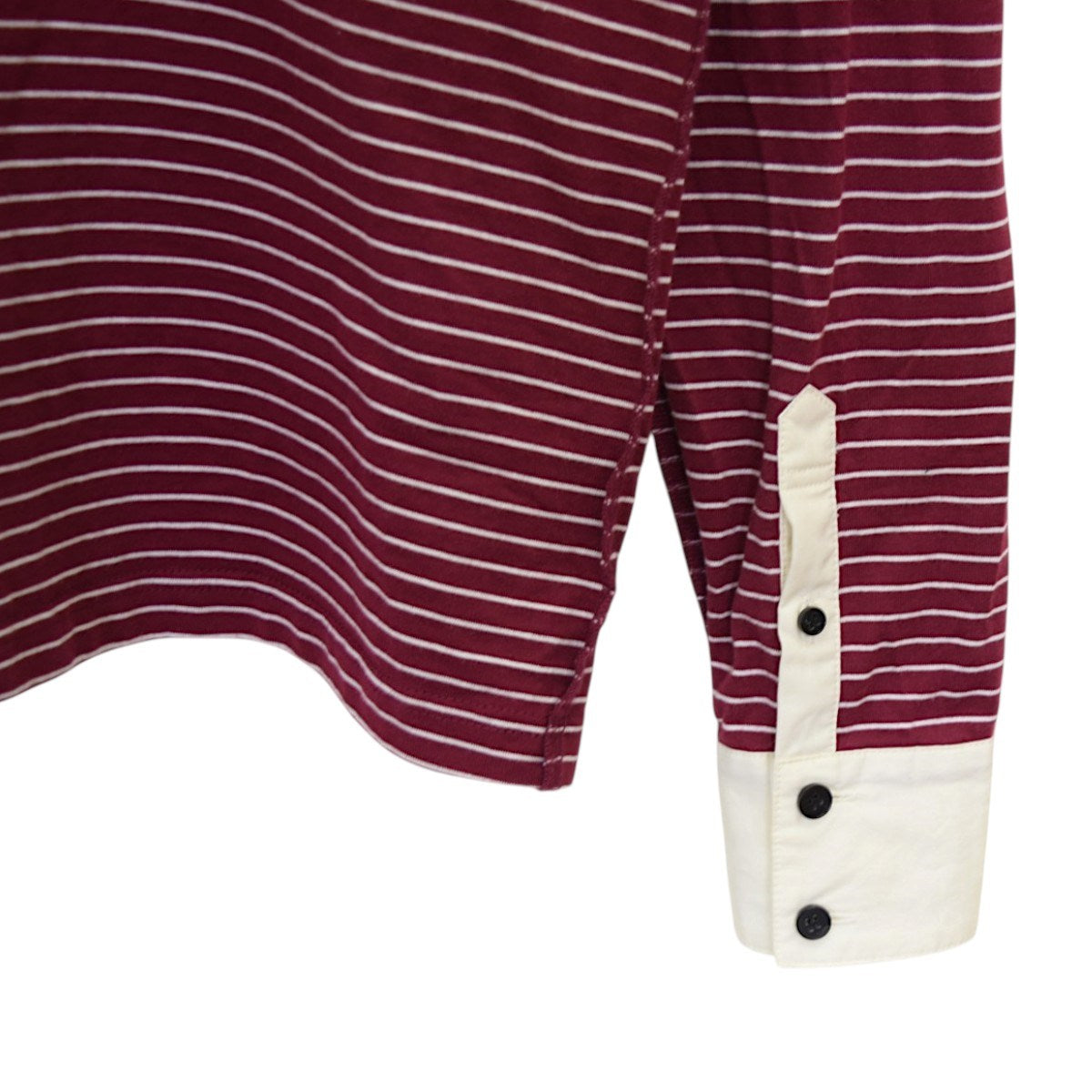 OPPOSITE STRIPE PULLOVER SHIRTロングスリーブポロシャツ  2026SSM26U6CS009