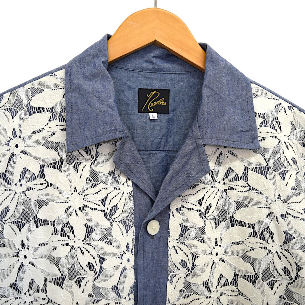 Needles×UNION Cabana ShirtオープンカラーシャツMR540 古着・中古-3枚目のアイテム画像